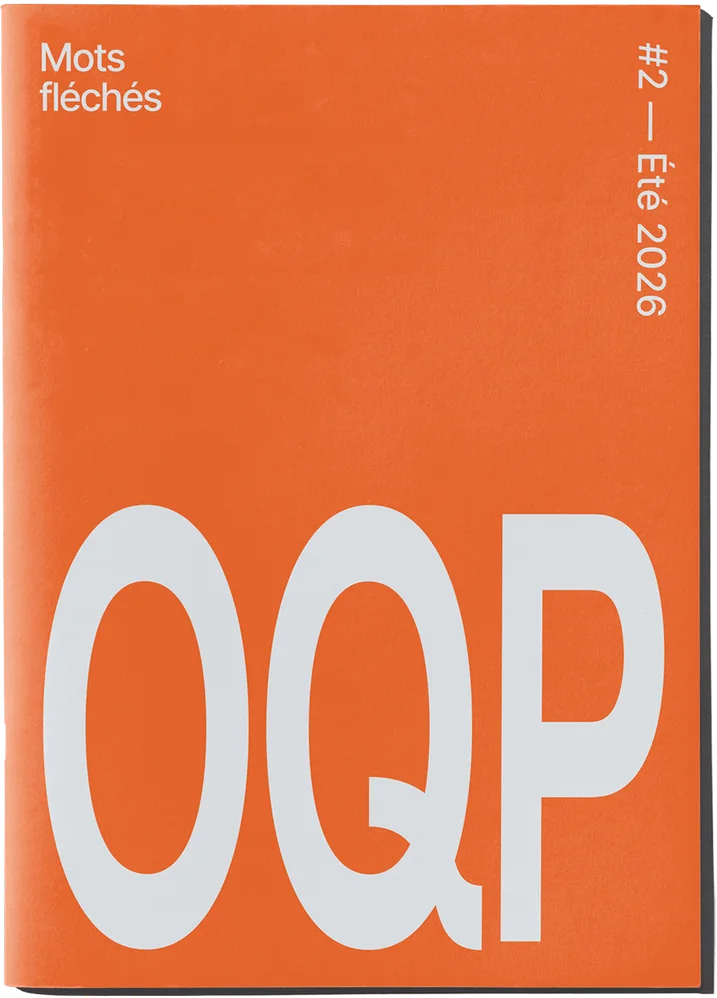 Livret Mots fléchés OQP #2, couverture orange